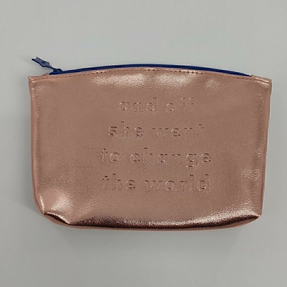 IPSY BAG Rose Gold Metallic Bag - Picture 1 of 2